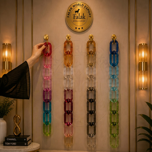 โซ่เรซิ่นอีพ็อกซี่สีสันสดใสขนาดใหญ่แบบโปร่งใสสำหรับตกแต่งผนัง งาน DIY ฉากกั้นห้องรูปนางฟ้า ผ้าม่านสำหรับตกแต่งส่วนตัว - Product Image 1