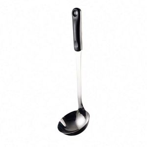 Wholesale Price Kitchen Utensil Stainless Steel Soup Ladle and Spatula Set With Plastic Handle for Home Restaurant Hotel Cooking - Product Image 1