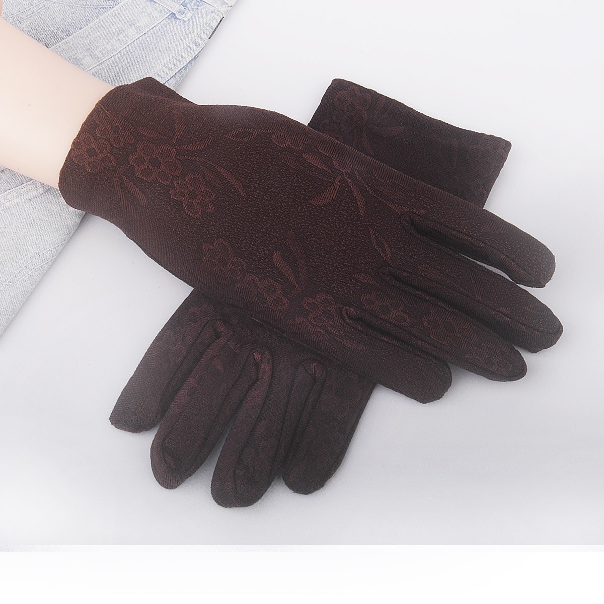 Gants neufs, couleur café