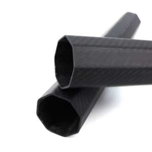 Surtido de Tubos de Fibra de Carbono 3K (Cuadrados/Rectangulares/Octogonales) de 5 mm de Espesor, Alta Resistencia, Trabajo a 200°C - Product Image 4