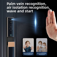 TYSH Acht Talen Video Slimme Deurvergrendeling Palm Biometrische Gezichtsherkenning WiFi 5000mAh Lithium Batterij CNC Slotenfabriek