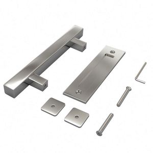 Poignée de porte coulissante longue en acier au carbone noir WEKIS, style moderne, pour entrepôt et atelier - Product Image 1