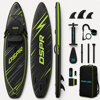 Planche de SUP gonflable tout usage en PVC renforcé de 3,25 m pour débutants, idéale pour les clubs et l'utilisation en rivière, vente en gros avec aileron central