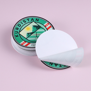 Tùy chỉnh chết cắt vinyl dán tấm in ấn bao bì nhãn CuộN dính không thấm nước Nụ Hôn cắt Logo dán - Product Image 1