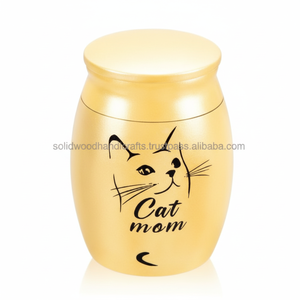 Urnas de latón de alta calidad para gatos y perros, urnas conmemorativas para mascotas para cenizas de gatos y perros, urnas al por mayor a bajo precio - Product Image 1