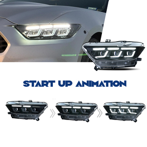 Ensemble de phares LED HCMOTIONZ pour Ford <span class=keywords><strong>Mustang</strong></span> 2015-2017 S550, feux avant avec animation de démarrage, DRL, clignotants séquentiels - Product Image 5