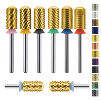 Elesecret Precio de Fábrica Brocas para Uñas de Carburo de Tungsteno y Diamante, Cónicas, para Eliminación de Gel y Uñas Acrílicas, para Uso en Salón, Tipo E-File