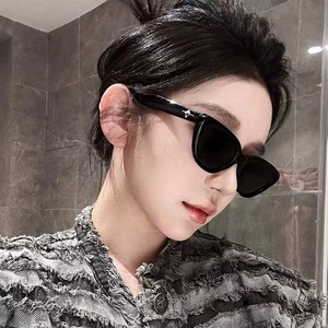 Lunettes de soleil rétro œil de chat, monture noire, verres en acrylique, protection UV375, style unisexe pour petits visages, 8148, origine Jinhua - Product Image 5