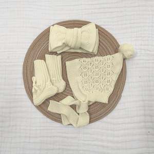 Chapeau chaud respirant multicolores en gros avec bandeau pour bébé de 0 à <span class=keywords><strong>12</strong></span> <span class=keywords><strong>mois</strong></span> - Product Image 4