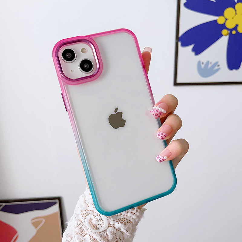 Rose red above light blue below