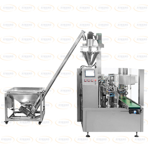 Équipement automatique de remplissage et de scellage de poudre, machine d'emballage rotative pour sachets préformés de type poudre - Product Image 6