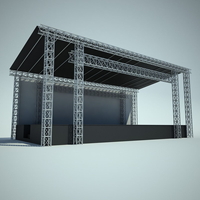 Usine scène plate-forme événement Concert Dj scène éclairage treillis aluminium quatre jambes scène pont podium pour Concert événements mariage