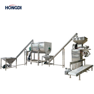 Línea Industrial de Mezcla y Empaquetado de Polvo, Mezcladora de Cinta en Forma de U de 1000L con Transportador de Tornillo y Llenadora de Polvo Semiautomática - Product Image 1