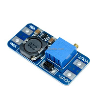 TOPCUS MT3608 DC-DC Modul Penguat Tegangan yang Dapat Disesuaikan 2A Modul Peningkat Tegangan 2V-24V ke 5V 9V 12V 28V SUNLEPHANT