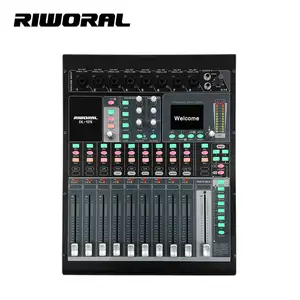 Mélangeur Audio numérique professionnel DL-12S à 12 canaux avec Console de mixage de lecteur MP3 USB