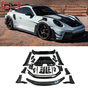 Kit carrosserie style OEM en fibre de carbone sèche PU-Design pour Porsche 911 992 GT3 <span class=keywords><strong>RS</strong></span> : pare-chocs <span class=keywords><strong>avant</strong></span>, diffuseur arrière, jupes latérales - Product Image 1
