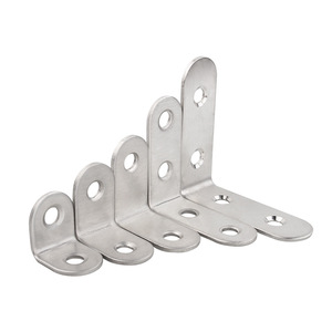 Soporte de ángulo de acero inoxidable, soporte de estante en forma de L de 90 grados, conector de esquina para muebles, muebles duraderos para el hogar - Product Image 3