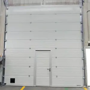 Rüzgara dayanıklı endüstriyel seksiyonel kaldırma kapı seti tasarım sürgülü kapı endüstriyel