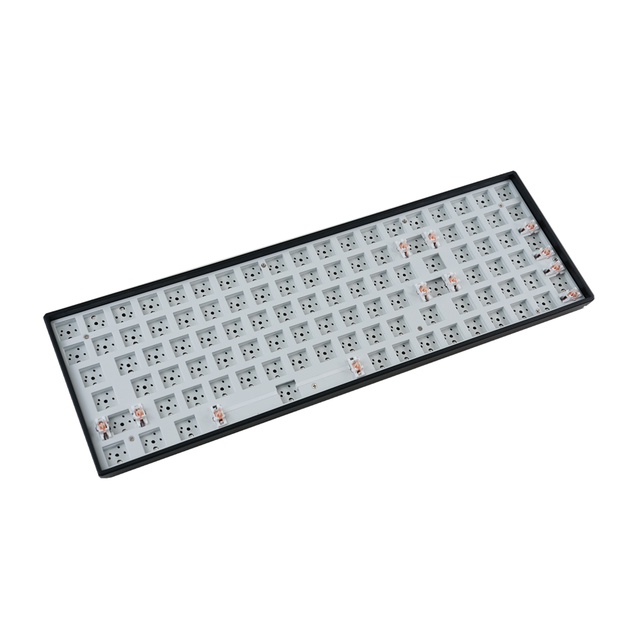 Factory Direct Supply  White/Black Mechanical Keyboard 100keys Kit RGB Bluetooth/2.4g/Type-C Hot-swappable Barebone Kit