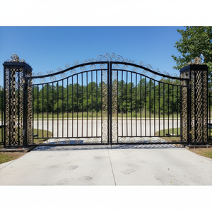 Portail Principal en Fer Forgé Galvanisé Décoratif Moderne Personnalisable, Idéal pour Allées, Villas, Résidences et Jardins - Product Image 3