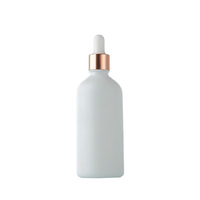 Bouteilles compte-gouttes en verre dépoli opaque en gros 5ml 10ml 15ml 20ml 30ml 50ml 100ml – Contenant cosmétique anti-fuite pour huiles essentielles