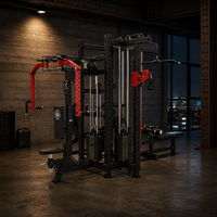 Nouvelle Conception Appareil de Musculation Commercial en Acier Mini Loader 4-en-1 Multi-Station à Poids Chargés par Broches pour Exercices des Jambes REYK 150kg