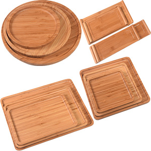 ถาดเสิร์ฟไม้ไผ่ ถาดชาไม้สี่เหลี่ยม ถาดผลไม้ ถาดขนมปัง ถาดบาร์บีคิว ที่วางแก้วน้ำสไตล์ญี่ปุ่น - Product Image 2
