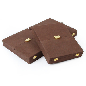 Colgador de collar acrílico 4 piezas Xs organizador de exhibición de joyería de fieltro transparente para joyería tres cajones con divisores - Product Image 4