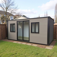 Maison mobile de haute qualité en conteneur de 20 pieds, petite maison mobile en acier, panneaux sandwich, étanche, alimentée à l'énergie solaire, appartement écologique