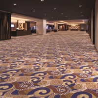 Tapis épais de luxe au design personnalisé pour hôtel restaurant tapis Axminster classique pour salon de café Crema