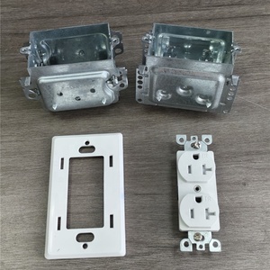Boîte de jonction électrique en acier galvanisé certifiée CETL, simple, pour <span class=keywords><strong>cloison</strong></span> sèche, 3 x 2 pouces, avec oreilles encastrées - Product Image 4