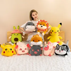 Cpc Yanxiannv Factory Wholesale Plush Stuffed Toy Animals Animal Air Conditioning Blanket Baby Blanket