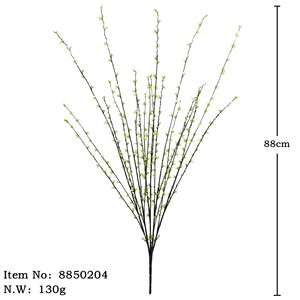 Ramas de sauce artificiales, flores de seda suave de plástico verde para decoraciones de hogar y bodas, ecológicas, impresas en 3D - Product Image 5