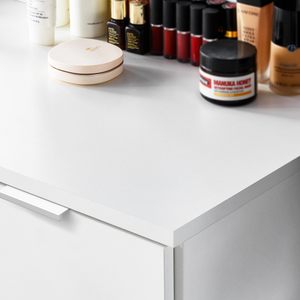 Modern makyaj vanity masası soyunma masa seti dresser aynalı masalar beyaz soyunma masa tasarımları yatak odası - Product Image 4