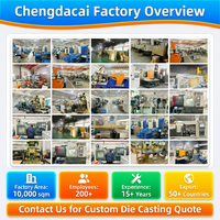 Chengdacai OEM Connecteur industriel en aluminium haute pression, accessoires de tuyauterie moulés sous pression