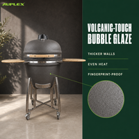 Barbecue Kamado Commercial 18 Pouces en Céramique au Charbon de Bois pour Restaurant, Restauration Extérieure et Cuisine Professionnelle Robuste