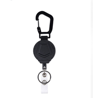 Mosquetón de Escalada para Exteriores de Acero Engrosado de 10 mm, de Alta Elasticidad, Telescópico, para Llavero de Coche, Modelo 2, el Más Vendido