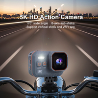 Caméra d'action 5K de haute qualité, enregistreur vidéo grand angle 170°, écran HD 2,0 pouces, prises de vue verticales, anti-vibrations, application WiFi, caméra étanche professionnelle
