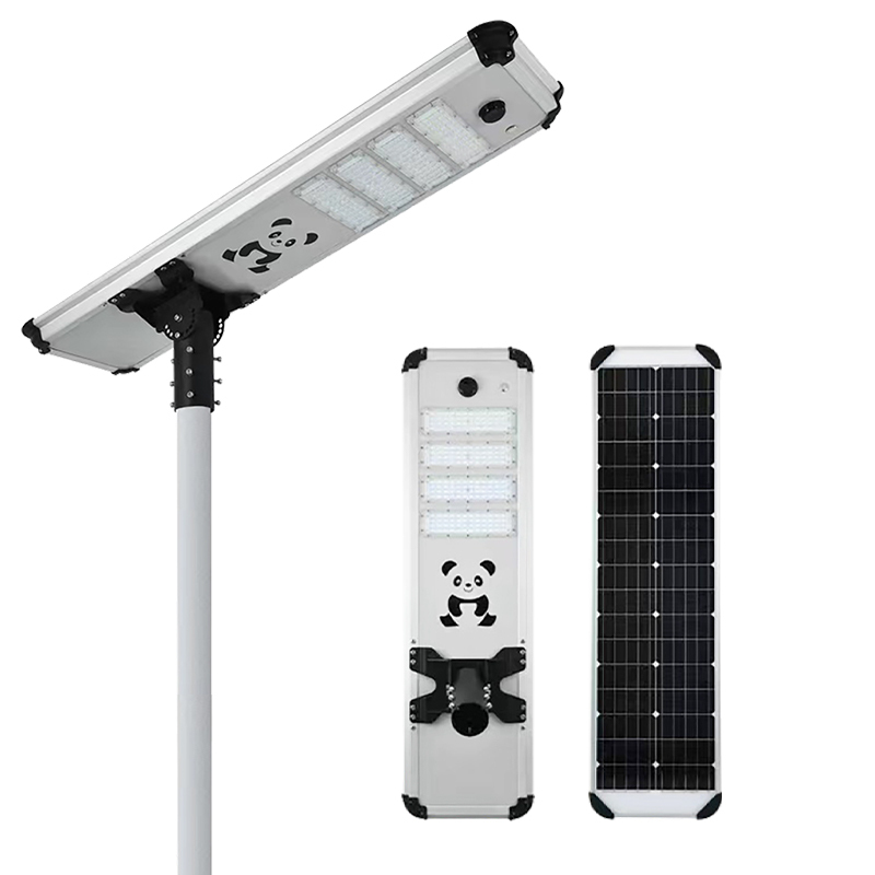 TIANHUANG Outdoor LED Solar Street Light IP65 Waterproof Aluminum Alloy Adjustable Color Temperature 3000-6500K Microwave Motion