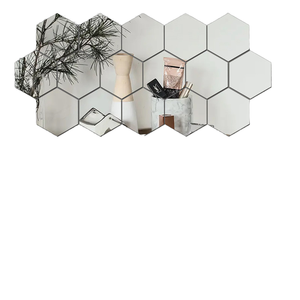 12Pcs Hiện Đại <span class=keywords><strong>3D</strong></span> Hình Lục Giác Tường Gương Dán Handmade Acrylic Tự Dính <span class=keywords><strong>3D</strong></span> Gương Nghệ Thuật Cho Trang Trí Nội Thất - Product Image 4