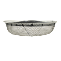 Tamis en fer de qualité industrielle de 42 cm de diamètre, trou de 3mm pour un grainage efficace du sol, du sable et du gravier.