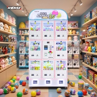 Distributeur de capsules en plastique miniatures de 120 mm personnalisable KEKU, fonctionnant à monnayeur, pour centres de divertissement
