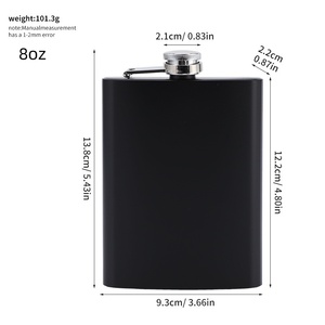 Botella de Vino Personalizada de Acero Inoxidable, Frasco de Acero de 6oz, 7oz, 8oz, Frasco de Bolsillo con Embudo para Viajes, Regalo para Amantes del Whisky - Product Image 4