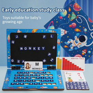 Chữ số văn phòng phẩm bảng chữ cái tiếng Anh đánh vần từ dạy đồ chơi trẻ em từ tính bảng học tập bằng gỗ giáo dục sớm - Product Image 4