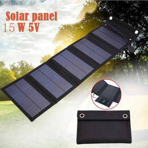 Tragbares faltbares 15-W-USB-Solarpanel für mobiles Außen ladegerät und Aufladen mobiler Geräte - Product Image 2