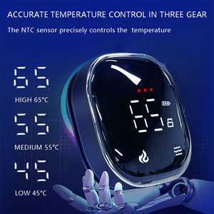 Cinturón de Cintura Ems con Interruptor, Cinturón de Cintura con Calentamiento por Pulsos de Baja Frecuencia y Vibración, Interruptor de Ajuste de Temperatura con Pantalla Digital - Product Image 3