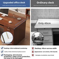 Bureau d'ordinateur modulaire, simple et moderne, pour la maison, bureau d'étudiant, bureau d'écriture pour chambre à coucher avec serrure, bureau de travail, salon