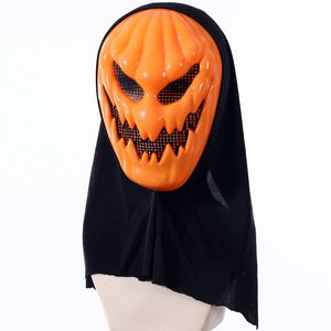 Máscara de Halloween de calabaza de plástico para fiestas, velo de duelo, máscara facial completa, venta al por mayor - Product Image 2
