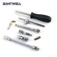 Vente directe usine – Kit de clés à cliquet et douilles de réparation automobile OEM 46 pièces à dégagement rapide, entraînement 1/4 po – Prix abordable