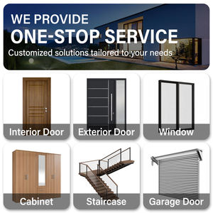 现代别墅前枢轴木门外部实木枢轴门高端优质房屋入口门设计 - Product Image 5